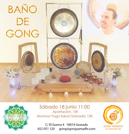 Baño de Gong en Yoga Salud Granada