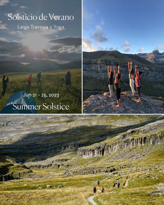 Solsticio de Verano: Retiro de Larga Travesía Meditativa y Yoga en Pirineos