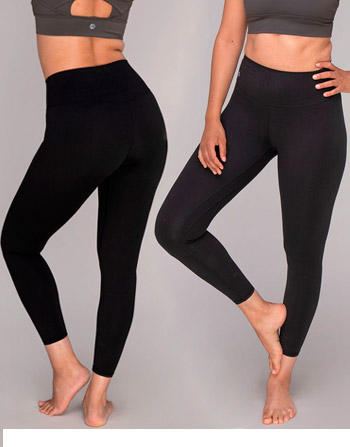 Leggings cintura alta, mallas de yoga negras