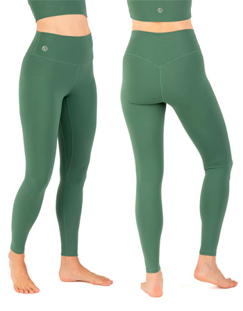 Leggings cintura alta, mallas de yoga verdes